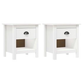 Bedside tables 2 pcs Hill solid pine wood 46x35x49.5 cm by vidaXL, Nightstands - Ref: Foro24-288968, Price: 85,09 €, Discount: %