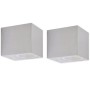 Lámparas de pared cúbicas para exteriores 2 piezas de vidaXL, Iluminación de exterior - Ref: Foro24-42224, Precio: 27,32 €