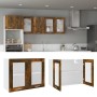 Hängevitrine aus geräuchertem Eichenholz, 80 x 31 x 60 cm von , Küchenschränke - Ref: Foro24-815594, Preis: 61,64 €, Rabatt: %