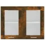 Smoked oak wood hanging display cabinet 80x31x60 cm by , Kitchen cabinets - Ref: Foro24-815594, Price: 60,03 €, Discount: %