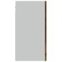 Smoked oak wood hanging display cabinet 80x31x60 cm by , Kitchen cabinets - Ref: Foro24-815594, Price: 60,03 €, Discount: %