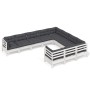 Muebles de jardín 10 pzas y cojines blanco madera de pino de , Conjuntos de jardín - Ref: Foro24-3096996, Precio: 877,24 €