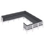 Gartenmöbel 11-teilig und Kissen aus weißem Kiefernholz von , Gartensets - Ref: Foro24-3097020, Preis: 959,59 €, Rabatt: %