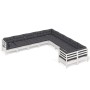 Muebles de jardín 10 pzas y cojines blanco madera de pino de , Conjuntos de jardín - Ref: Foro24-3097008, Precio: 877,67 €, D...