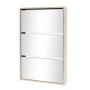 Schuhschrank mit 3 Fächern, Spiegel, Eiche, 63x17x102,5 cm. von vidaXL, Schuhregale und Schuhorganisatoren - Ref: Foro24-2430...