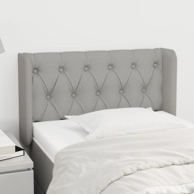 Kopfteil aus hellgrauem Stoff, 83 x 16 x 78/88 cm von , Kopf- und Fußteile - Ref: Foro24-3119078, Preis: 51,44 €, Rabatt: %