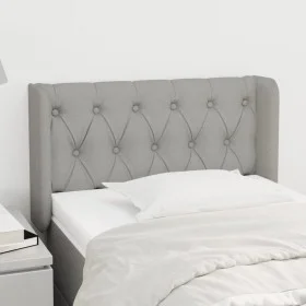 Light gray fabric headboard 83x16x78/88 cm by , Headboards and footboards - Ref: Foro24-3119078, Price: 50,83 €, Discount: %