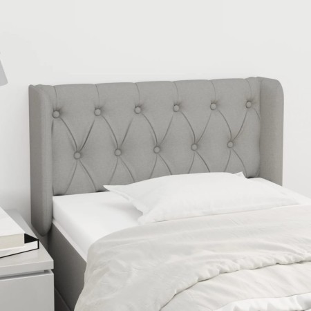 Kopfteil aus hellgrauem Stoff, 83 x 16 x 78/88 cm von , Kopf- und Fußteile - Ref: Foro24-3119078, Preis: 51,44 €, Rabatt: %