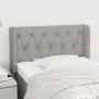 Kopfteil aus hellgrauem Stoff, 83 x 16 x 78/88 cm von , Kopf- und Fußteile - Ref: Foro24-3119078, Preis: 51,44 €, Rabatt: %
