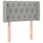 Light gray fabric headboard 83x16x78/88 cm by , Headboards and footboards - Ref: Foro24-3119078, Price: 50,60 €, Discount: %