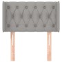 Kopfteil aus hellgrauem Stoff, 83 x 16 x 78/88 cm von , Kopf- und Fußteile - Ref: Foro24-3119078, Preis: 51,44 €, Rabatt: %