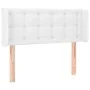 Kopfteil mit LED, weißem Kunstleder, 83 x 16 x 78/88 cm von , Kopf- und Fußteile - Ref: Foro24-3123309, Preis: 64,34 €, Rabat...