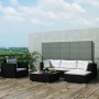6-teiliges Gartenmöbel-Set und schwarze Kissen aus synthetischem Rattan von vidaXL, Gartensets - Ref: Foro24-41874, Preis: 62...