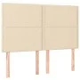 Cama box spring con colchón tela color crema 140x190 cm de , Camas y somieres - Ref: Foro24-3131910, Precio: 478,74 €, Descue...