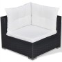 6-teiliges Gartenmöbel-Set und schwarze Kissen aus synthetischem Rattan von vidaXL, Gartensets - Ref: Foro24-41874, Preis: 62...