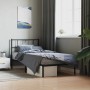 Estructura de cama con cabecero metal negro 90x200 cm de , Camas y somieres - Ref: Foro24-355456, Precio: 64,17 €, Descuento: %