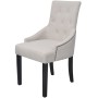 Esszimmerstühle 2 Einheiten cremegrauer Stoff von vidaXL, Essstühle - Ref: Foro24-242402, Preis: 325,56 €, Rabatt: %