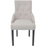 Esszimmerstühle 2 Einheiten cremegrauer Stoff von vidaXL, Essstühle - Ref: Foro24-242402, Preis: 325,56 €, Rabatt: %