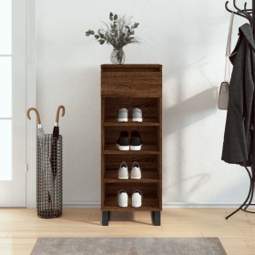 Brown oak plywood shoe rack furniture 40x36x105 cm by , Shoe racks and shoe organizers - Ref: Foro24-831475, Price: 57,05 €, ...