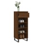 Mueble zapatero madera contrachapada roble marrón 40x36x105 cm