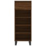 Mueble zapatero madera contrachapada roble marrón 40x36x105 cm