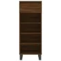 Schuhregal aus braunem Eichensperrholz, 40 x 36 x 105 cm von , Schuhregale und Schuhorganisatoren - Ref: Foro24-831475, Preis...