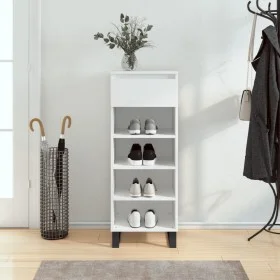 White plywood shoe cabinet 40x36x105 cm by , Shoe racks and shoe organizers - Ref: Foro24-831468, Price: 53,54 €, Discount: %