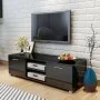 Glossy black TV cabinet 120x40.5x35 cm by vidaXL, TV Furniture - Ref: Foro24-243042, Price: 115,87 €, Discount: %