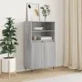 Aparador alto de madera contrachapada gris Sonoma 60x36x110 cm de , Aparadores - Ref: Foro24-831482, Precio: 76,61 €, Descuen...
