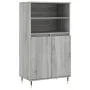 Aparador alto de madera contrachapada gris Sonoma 60x36x110 cm de , Aparadores - Ref: Foro24-831482, Precio: 76,61 €, Descuen...