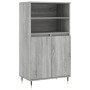 Hohes Sideboard aus Sperrholz in Sonoma-Grau, 60 x 36 x 110 cm von , Sideboards - Ref: Foro24-831482, Preis: 77,27 €, Rabatt: %