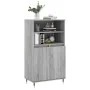 Aparador alto de madera contrachapada gris Sonoma 60x36x110 cm de , Aparadores - Ref: Foro24-831482, Precio: 76,61 €, Descuen...