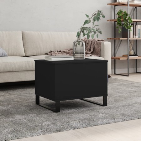 Mesa de centro madera contrachapada negro 60x44,5x45 cm de , Mesas de centro - Ref: Foro24-830957, Precio: 57,25 €, Descuento: %