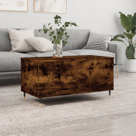 Couchtisch aus geräuchertem Eichensperrholz, 90 x 44,5 x 45 cm von , Couchtisch - Ref: Foro24-830969, Preis: 67,94 €, Rabatt: %