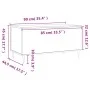 Couchtisch aus geräuchertem Eichensperrholz, 90 x 44,5 x 45 cm von , Couchtisch - Ref: Foro24-830969, Preis: 66,82 €, Rabatt: %