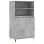 Concrete gray plywood tall sideboard 60x36x110 cm by , Sideboards - Ref: Foro24-831480, Price: 72,50 €, Discount: %