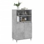Concrete gray plywood tall sideboard 60x36x110 cm by , Sideboards - Ref: Foro24-831480, Price: 72,50 €, Discount: %