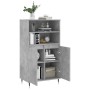 Concrete gray plywood tall sideboard 60x36x110 cm by , Sideboards - Ref: Foro24-831480, Price: 72,50 €, Discount: %
