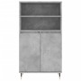 Concrete gray plywood tall sideboard 60x36x110 cm by , Sideboards - Ref: Foro24-831480, Price: 72,50 €, Discount: %