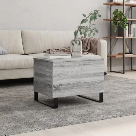 Mesa de centro madera contrachapada gris Sonoma 60x44,5x45 cm de , Mesas de centro - Ref: Foro24-830962, Precio: 68,29 €, Des...