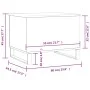 Mesa de centro madera contrachapada gris Sonoma 60x44,5x45 cm de , Mesas de centro - Ref: Foro24-830962, Precio: 68,29 €, Des...