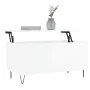 Couchtisch aus glänzend weißem Sperrholz, 90 x 44,5 x 45 cm von , Couchtisch - Ref: Foro24-830974, Preis: 72,81 €, Rabatt: %