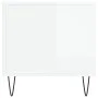 Couchtisch aus glänzend weißem Sperrholz, 90 x 44,5 x 45 cm von , Couchtisch - Ref: Foro24-830974, Preis: 72,81 €, Rabatt: %