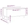 Couchtisch aus glänzend weißem Sperrholz, 90 x 44,5 x 45 cm von , Couchtisch - Ref: Foro24-830974, Preis: 72,81 €, Rabatt: %