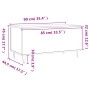 Couchtisch aus glänzend weißem Sperrholz, 90 x 44,5 x 45 cm von , Couchtisch - Ref: Foro24-830974, Preis: 73,70 €, Rabatt: %