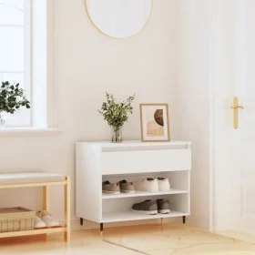 White plywood shoe cabinet 70x36x60 cm by , Shoe racks and shoe organizers - Ref: Foro24-831428, Price: 54,09 €, Discount: %