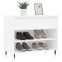 Mueble zapatero madera contrachapada blanco 70x36x60 cm de , Zapateros y organizadores de calzado - Ref: Foro24-831428, Preci...
