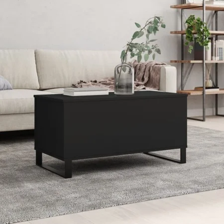 Couchtisch aus schwarzem Sperrholz, 90 x 44,5 x 45 cm von , Couchtisch - Ref: Foro24-830981, Preis: 70,34 €, Rabatt: %