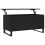 Black plywood coffee table 90x44.5x45 cm by , Coffee table - Ref: Foro24-830981, Price: 70,34 €, Discount: %