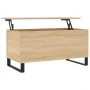 Mesa de centro madera contrachapada roble Sonoma 90x44,5x45 cm de , Mesas de centro - Ref: Foro24-830983, Precio: 62,80 €, De...